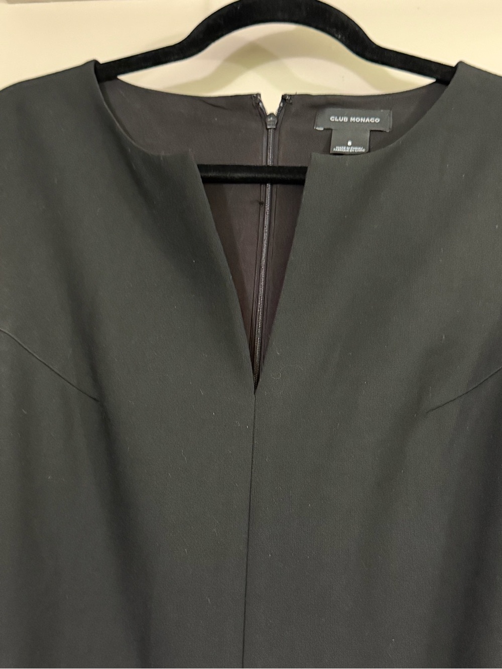 CLUB MONACO Sleeveless Black Belted Jumpsuit, sz 8 - Picture 3 of 5